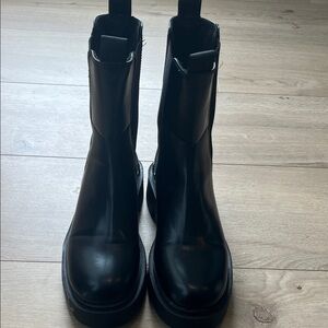 H&M Black Combat & Moto Boots